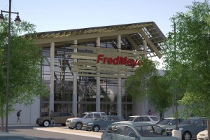 A proposal to level the stadium and build a Fred Meyer is currently favored by the school district’s review committee (Photo courtesy Group Mackenzie) 