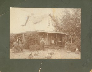 A photograph of the Old Wood House in the early 20th century. (Photo courtesy of the Woodhouse Preservation Group) 