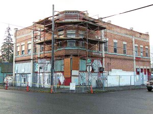 Rinehart Building, Portland, during restoration (Photos Courtesy Oregon Heritage).