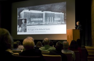 Tony Belluschi's talk at the Portland Art Museum (photo by Drew Nasto)