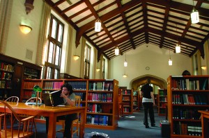 Hauser library, Reed College (photo courtesy of Reed College)
