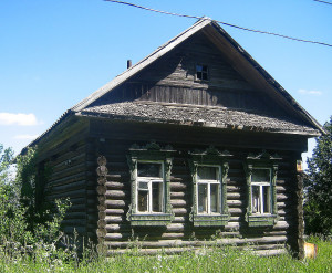 A Russian log house in Izba