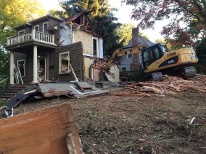 The Eastmoreland house was demolished October 4 (Image courtesy Eastmoreland Neighborhood Association)